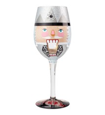 Get Crackin' Nutcracker Handpaint Wine Glass- Lolita par Enesco - 15 oz.