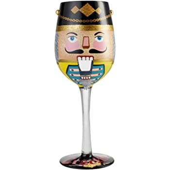 Get Crackin' Nutcracker Handpaint Wine Glass- Lolita par Enesco - 15 oz.