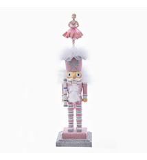 Pink Ballerina Nutcracker , Kurt S. Adler HA0405,  15 inch