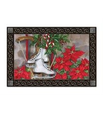 Sled and Skates Doormat, MatMates 11263, 18" x 30"