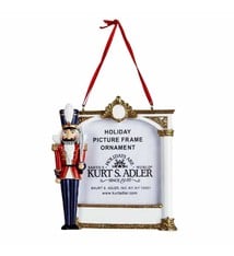 kurt s adler Nutcracker Soldier Picture Frame Ornament For Personalization, Kurt SAdler A1115
