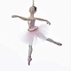 kurt s adler Ornement " Asian Ballerina" rose, Kurt S. Adler E0238