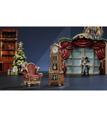 Miniature fauteuil et horloge "Nutcracker Mini World", Giftcraft 653381, ensemble de 2