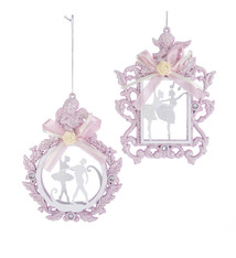 kurt s adler Ornement Ballet rose et blanc, Kurt S. Adler D3519