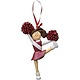 Personalized Red and White Cheerleder Ornament, Ornament Central 6066rd