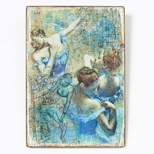 Degas Blue Ballet Panel, Roman 130534, 15 inch