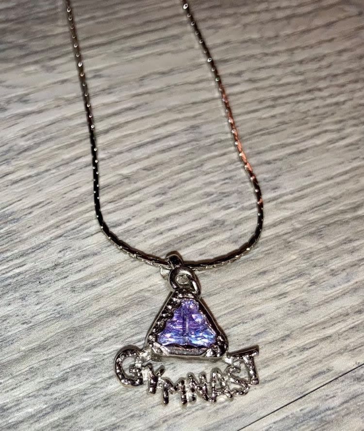 Dasha "Gymnast Lavender Gem" Necklace, Dasha