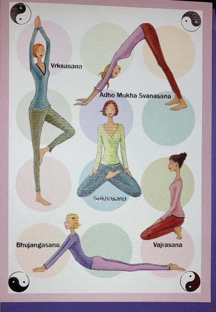 Carte de souhait "Yoga", Incognito EG 1-1776