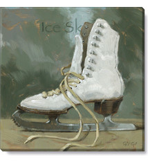 "Ice Skate" Canvas Art Print,  Z7413, 24 x 24 po.