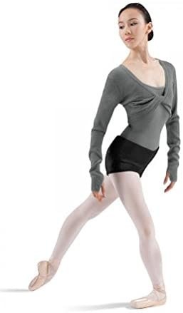 Bloch Short de ballet en tricot Bloch R6504b, Taille roulée