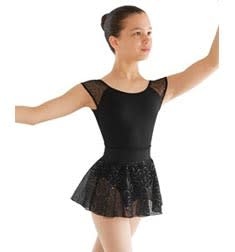 Mirella Jupe de Danse Mirella MS119C, Style "Pull-On", avec paillette "Ombre sequin"