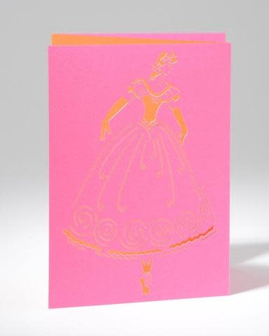 B Print Plus Romantic Ballerina Greeting Card, B Plus Printworks