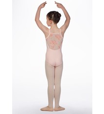 Bloch Maillot Bloch CL3577, Bretelles spaghetti, Avec "Bouquet Bloom Mesh"