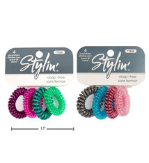 Coil Hair Ties Stylin' 77826, 4 by package