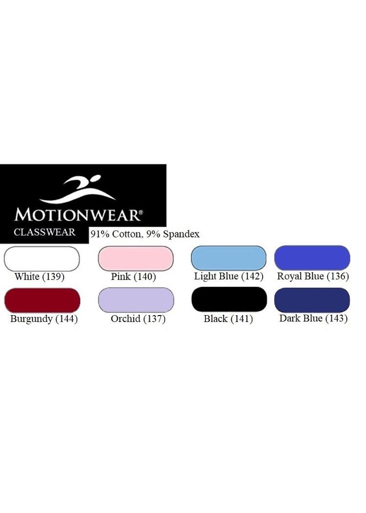 Motionwear Maillot de Danse, Motionwear 2102, Manches longues, Coton rose et noir