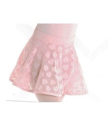 Motionwear Jupe Motionwear 1031, Style "Pull-On", Filet à motif de coeur