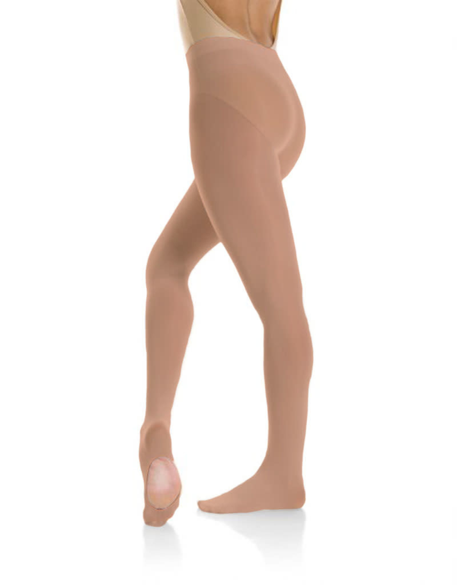 Mondor Ballet Tight Mondor 319 -  Convertible Foot, Ultra soft, stretch knitted waistband