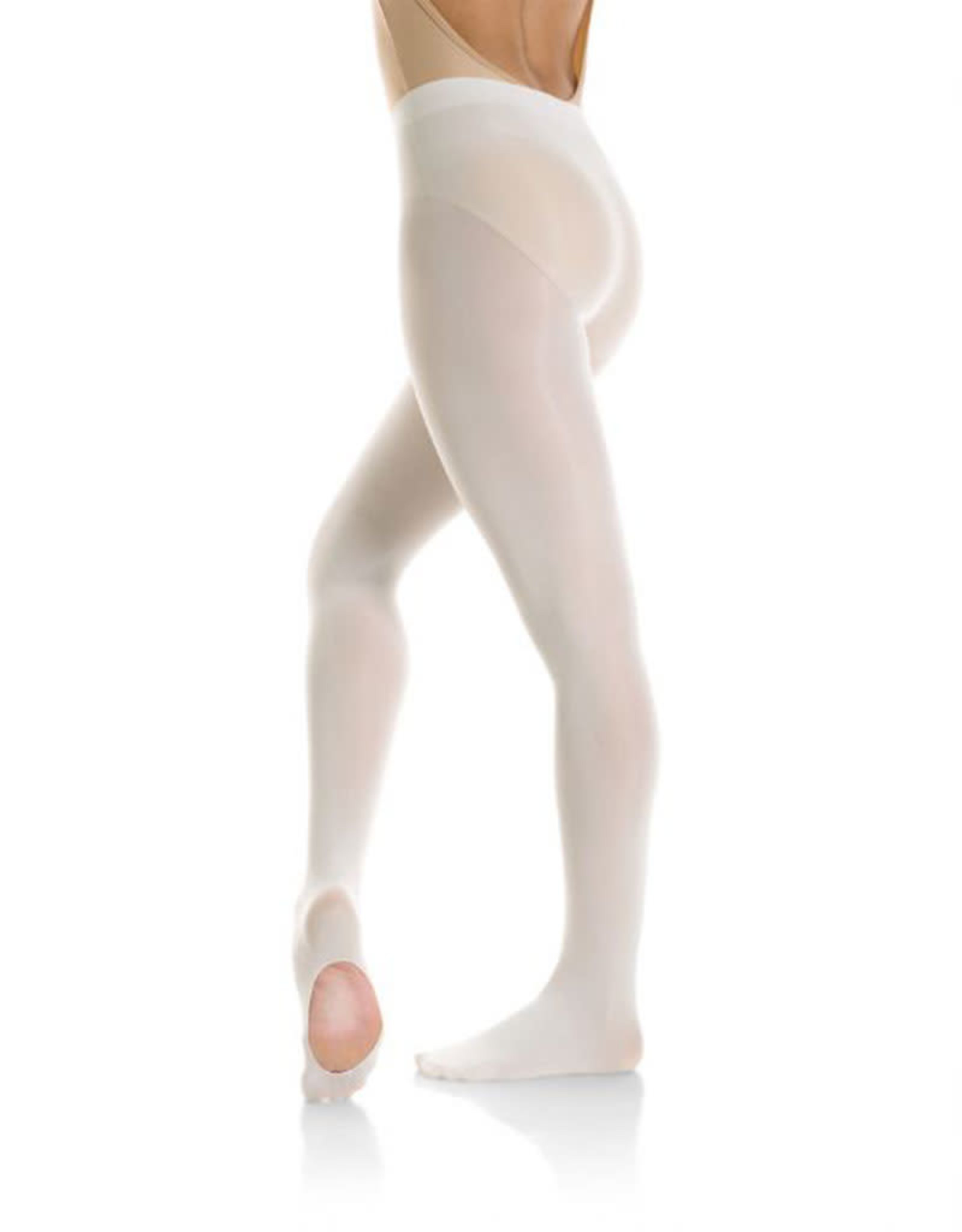 Mondor Collants de ballet Mondor 319 - Pieds amovibles / Convertible, Bande de taille tricotée