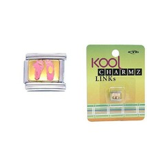 "Pink Pointe Shoes Kool Charmz Links", pour bracelet Zoppini, CTG 61592