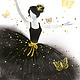 Carte de souhait "Happy Birthday" Ballerina, Incognito VeryChic 0065
