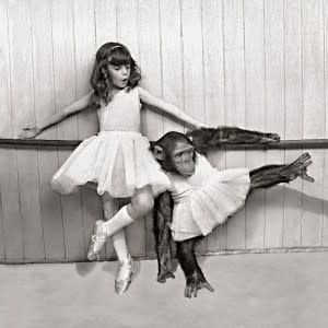 Carte de souhait "Monkey", Incognito Ballet Class 04792