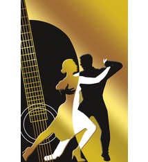 Carte de souhait "Ballroom - danse sociale", Incognito C'est Chic CC0024