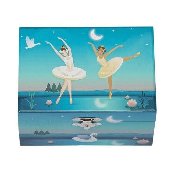 Coffre à bijoux "Ballerina Blue Swan", Gunther Mele 00830S20