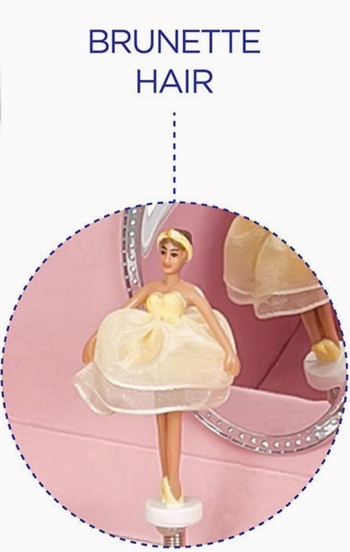 Jewelry Box "Cora Ballerina", Gunther Mele 00803S16A, Brunette hair