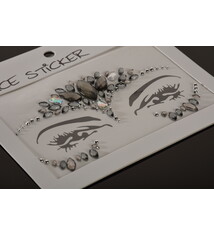 FH2 "Rhinestoned Face Jewels", FH2 FJS008, color: Grey