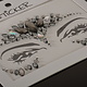 FH2 "Rhinestoned Face Jewels", FH2 FJS008, color: Grey