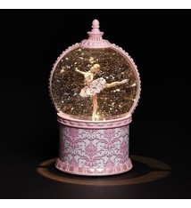 Boule musicale "Pink Ballerina", Roman 12564,  6.75"H