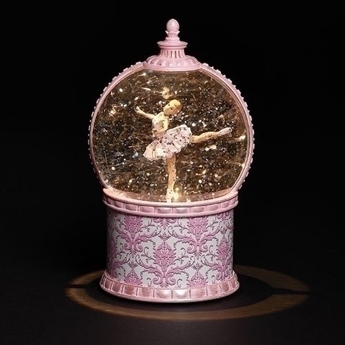Boule musicale "Pink Ballerina", Roman 12564,  6.75"H