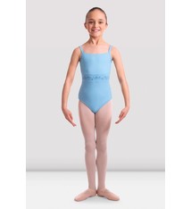 Bloch Maillot Bloch CL2377, Bretelles spaghetti, Avec insertion de "Mesh Rose Embroidered"