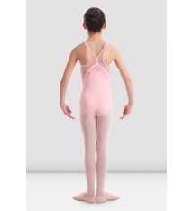 Bloch Maillot Bloch CL2355, Bretelles larges, «Rose Embroiled Mesh"  au dos