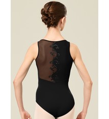 Bloch Maillot Bloch L2315, Bretelles larges, Avec "Mesh" et broderie baroque au dos
