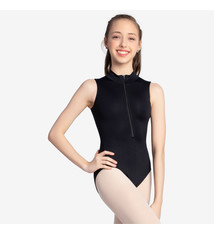So Danca Maillot So Danca SL-172, Col haut "Mock-T", Avec fermeture éclair au devant