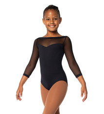 So Danca Maillot So Danca SL-130, Manches 3/4, Microfibre et mesh