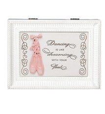 "Dancing is like dreaming with your feet" Jewelry Box , Roman W0186