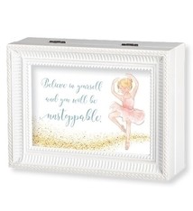 Coffre à bijou ballerine "Believe in yourself and you will be unstoppable", Roman W0215
