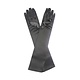 FH2 gants longs en satin noir, FH2 GL0050, taille adulte