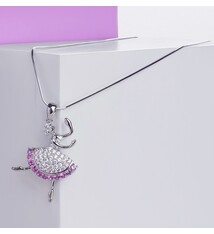 FH2 Collier avec breloque "Pink Ballerina", FH2 BN0001, boite orange