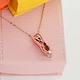 FH2 Collier avec breloque "Rose gold Ballet Shoes", FH2 BN0004, boite rose