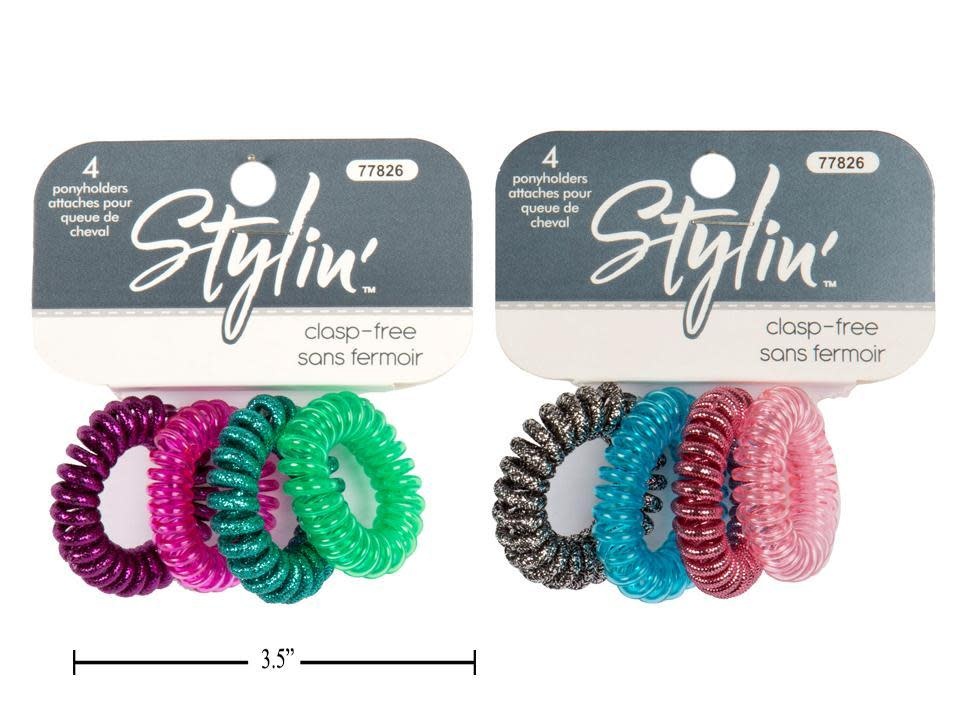 Coil Hair Ties Stylin' 77826, 4 by package