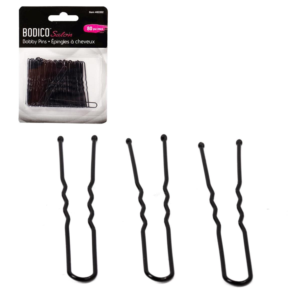 Bobby Pins Bodico 82202, 80 per package