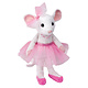 Peluche Souris "Petunia Ballerina" blanche et rose, Douglas 669