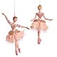 kurt s adler Blush Pink Ballerina ornament, Kurt S.Adler E0534, 2/asstd
