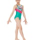 Mondor Maillot gymnastique Mondor 17858, Sans manches, Attache-cheveux inclus