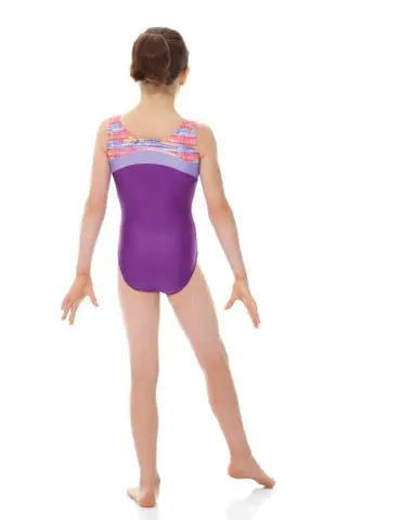 Mondor Maillot gymnastique Mondor 27847, Sans manches, Attache-cheveux inclus