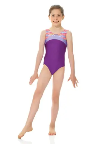 Mondor Maillot gymnastique Mondor 27847, Sans manches, Attache-cheveux inclus