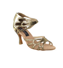 very fine Soulier de danse latine, Very Fine CD3027, Talon 2.5 po., Bout ouvert en fermeture éclair au talon